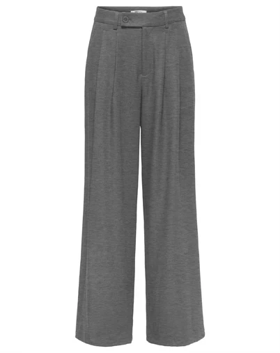 Only - ONLMiles Pleat Wide Bukser - Medium Grey